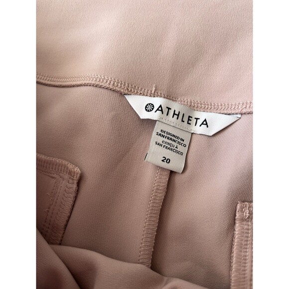 NWT ATHLETA Endless High Rise Pant Sz 20 Dusty Rose Stretch Comfort - Picture 3 of 6